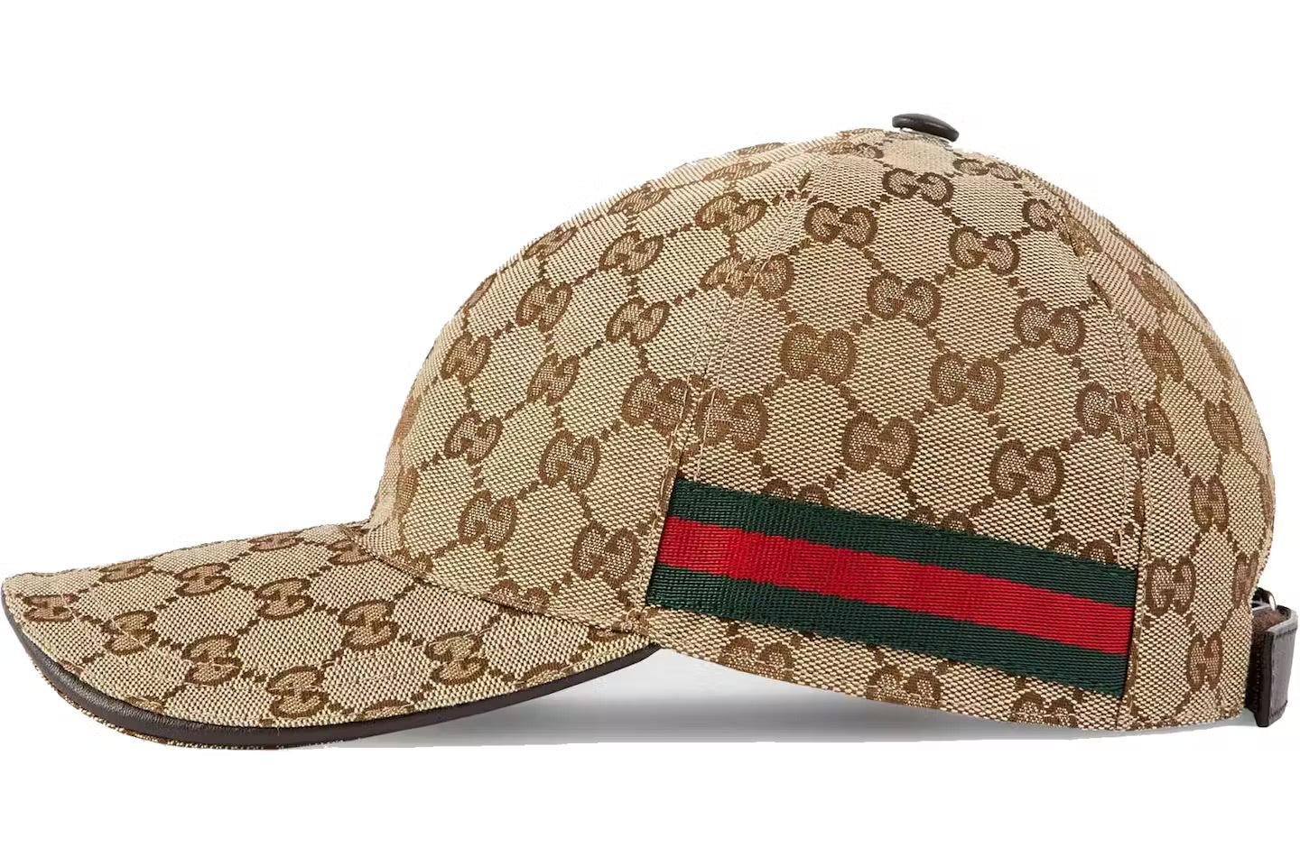 Gucci Original GG Canvas Baseball Hat with Web
Beige/Brown