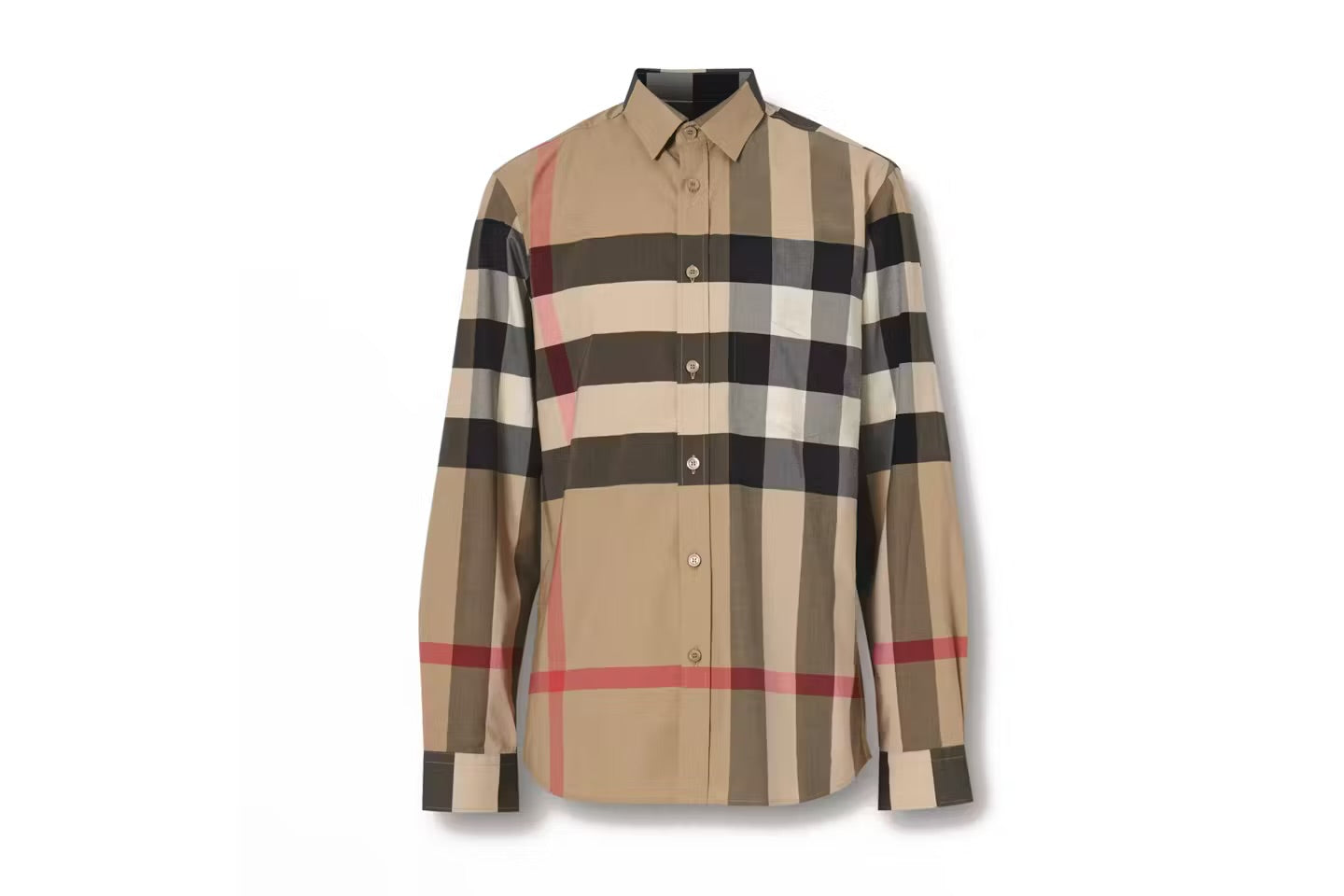 Burberry Check Stretch Cotton Poplin Shirt
Archive Beige