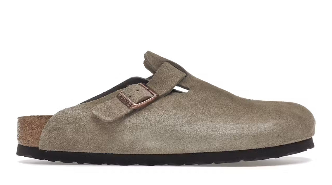 Birkenstock Boston soft footbed suede taupe