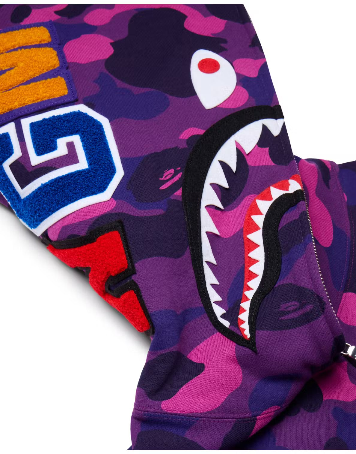 Sweat à capuche zippé BAPE Color Camo Shark
Violet