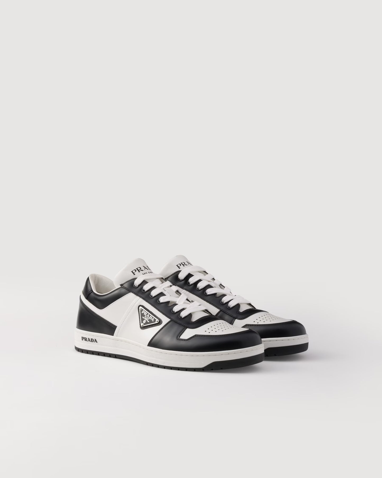 Prada Leather and Re-Nylon 'Black White'