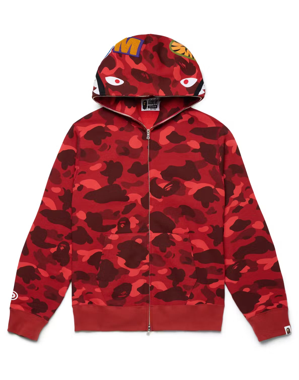 BAPE Color Camo Shark Full Zip Hoodie
Red