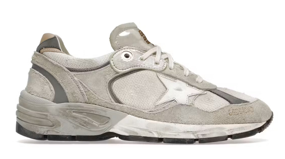 Golden Goose Dad-Star blanc cassé/gris clair