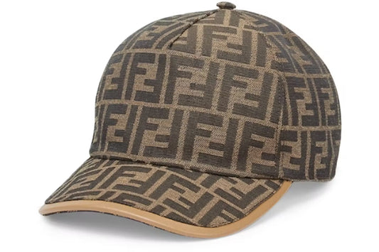 Fendi Jacquard FF Fabric Baseball Cap
Brown/Beige