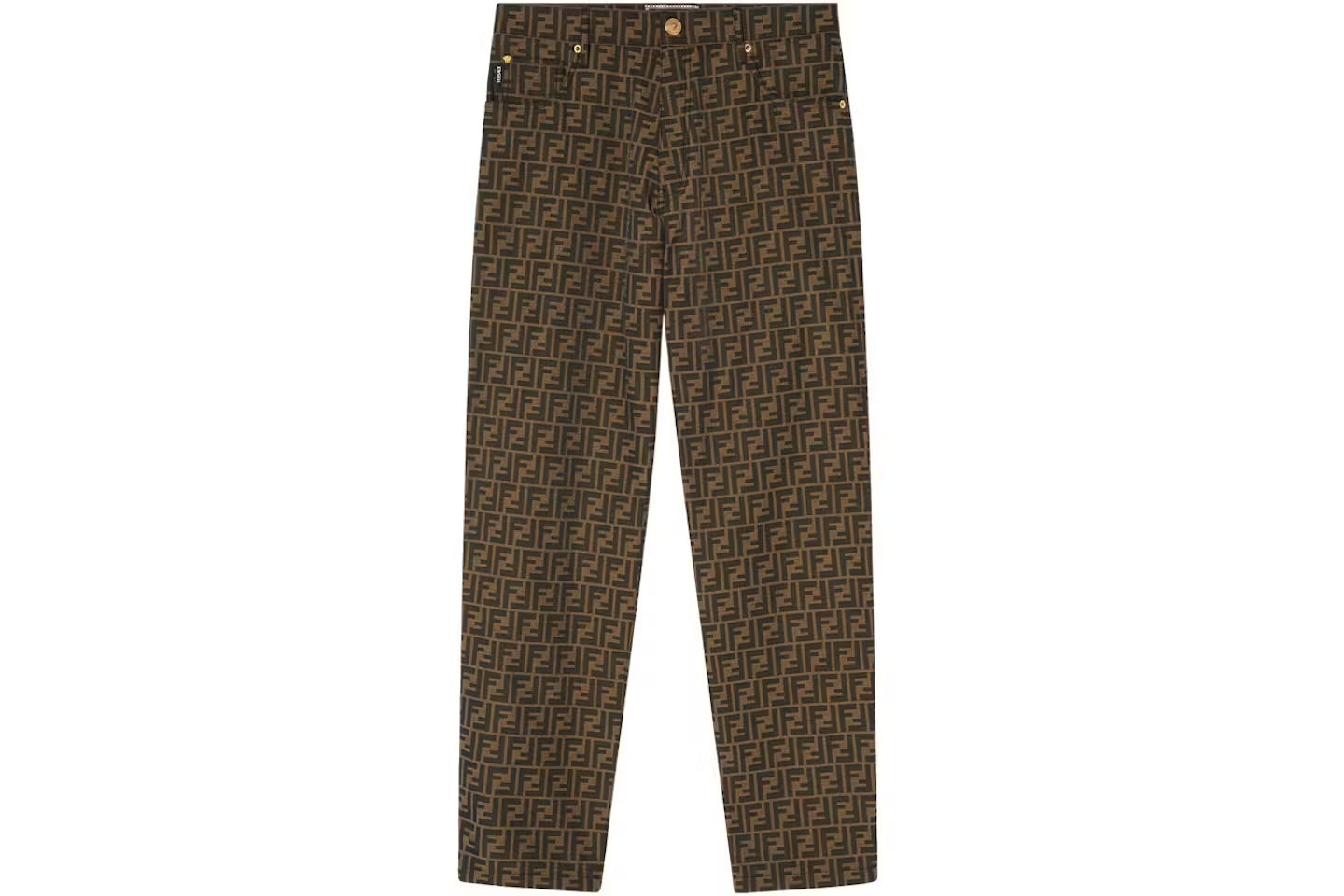 Fendi Fendace FF Flared Jacquard Pants
Brown