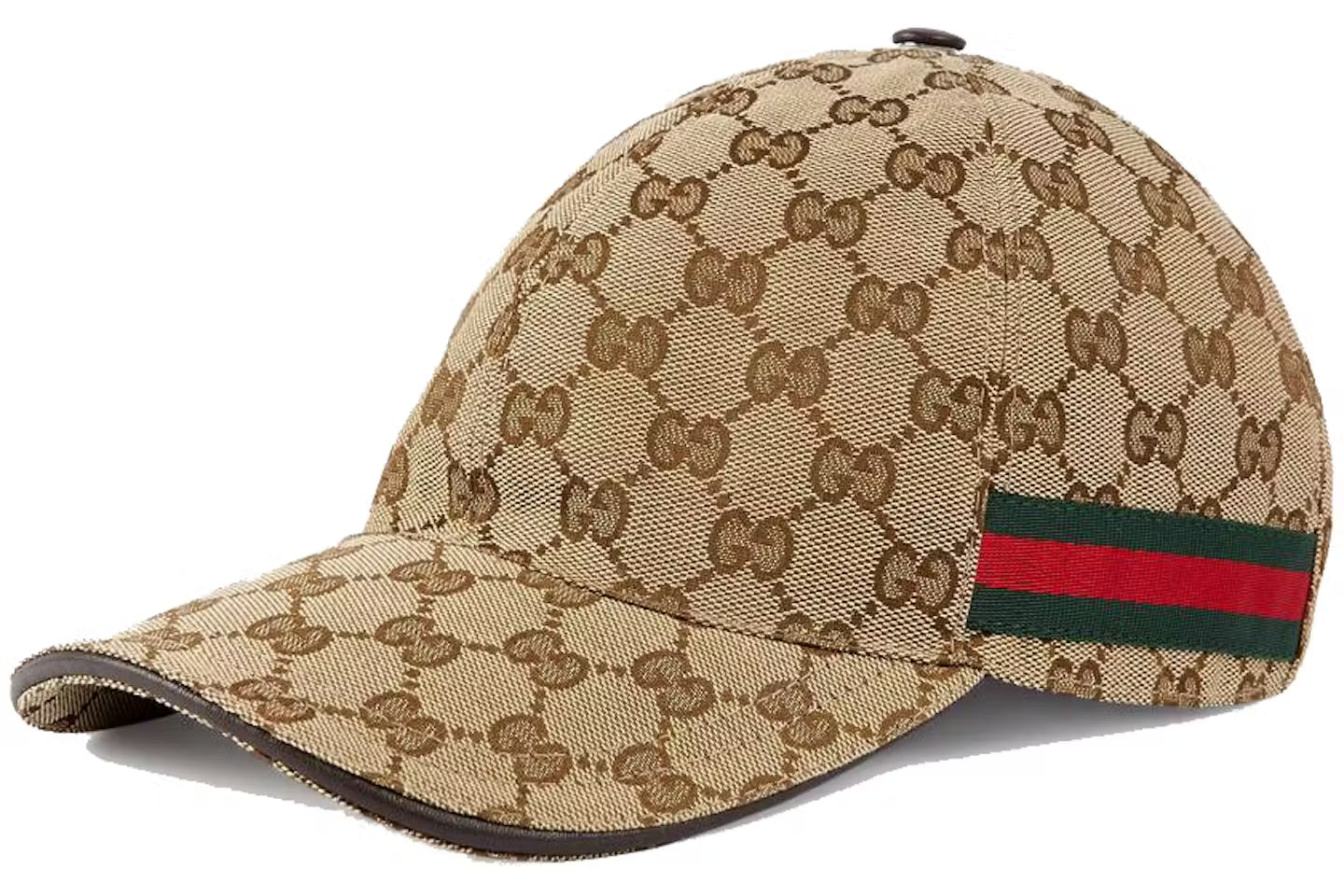 Gucci Original GG Canvas Baseball Hat with Web
Beige/Brown