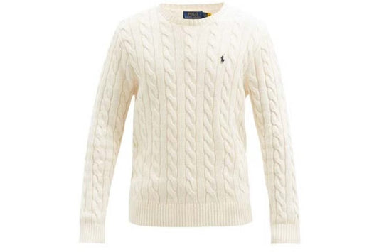 Pull Polo Ralph Lauren torsadée 
Crème Andover