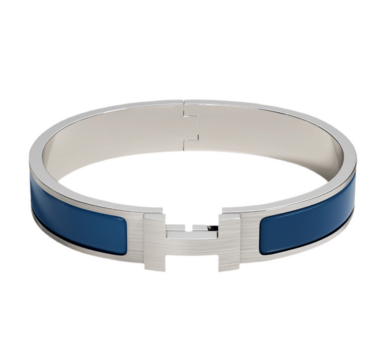 Bracelet Hermes bleu et argent