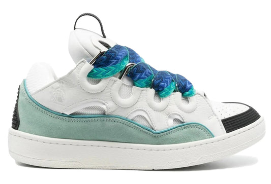 Lanvin Curb Sneaker Blanc Bleu